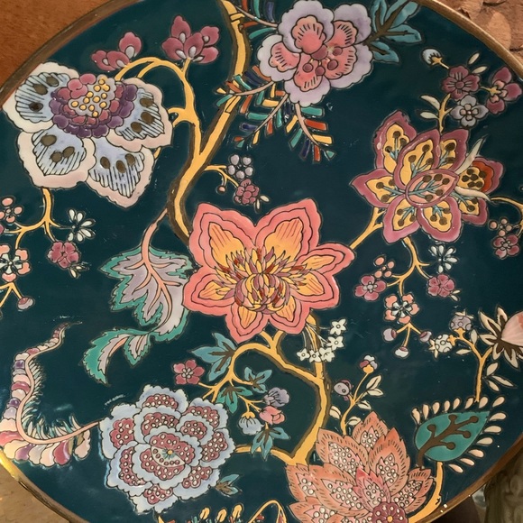 Vintage 2pc set of Andrea hand painted plate by Sadek! Stunning - Picture 12 of 13